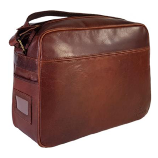 Blank Canvas Leather Messenger Bag