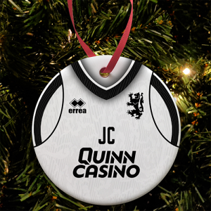 Dundee Utd Ceramic Bauble - Away Shirt 2025-26