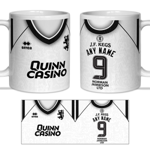 Dundee Utd Personalised Mug - Away Shirt 2025-26
