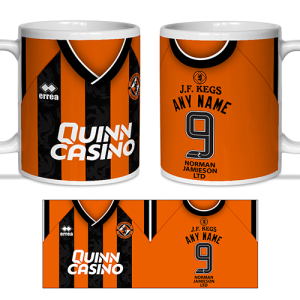 Dundee Utd Personalised Mug - Home Shirt 2025-26
