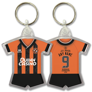 Dundee Utd - Personalised Shirt Keyring Home 2025-26